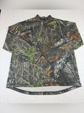 Medalist SilverMax Men’s Large Mossy Oak Camo 1/4 Zip Fleece Hunting Pullover